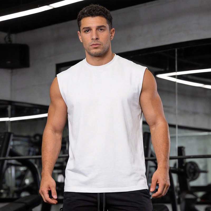 Tank Top Muscle - Blank Running Tanktops Heren Mesh Quick