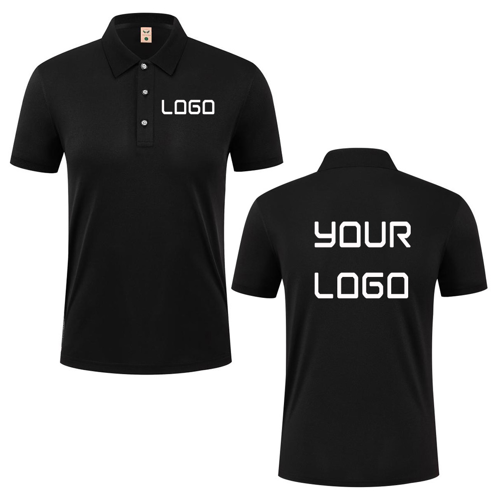 Polo Shirt Pique - Zomer casual poloshirt met aangepaste logo-print,