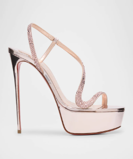 Metallic leren plateau stilett - Casual Sandal Leather recensie en prijs
