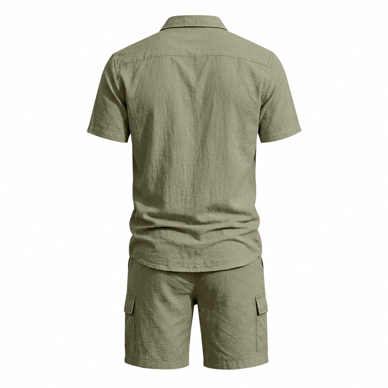 Heren zomer Amerikaans linnen  - Short Linen Drawstring recensie en prijs