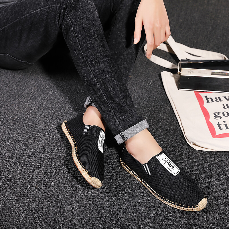 Linnen Heren Casual Schoenen L - Espadrille Slip On recensie en prijs